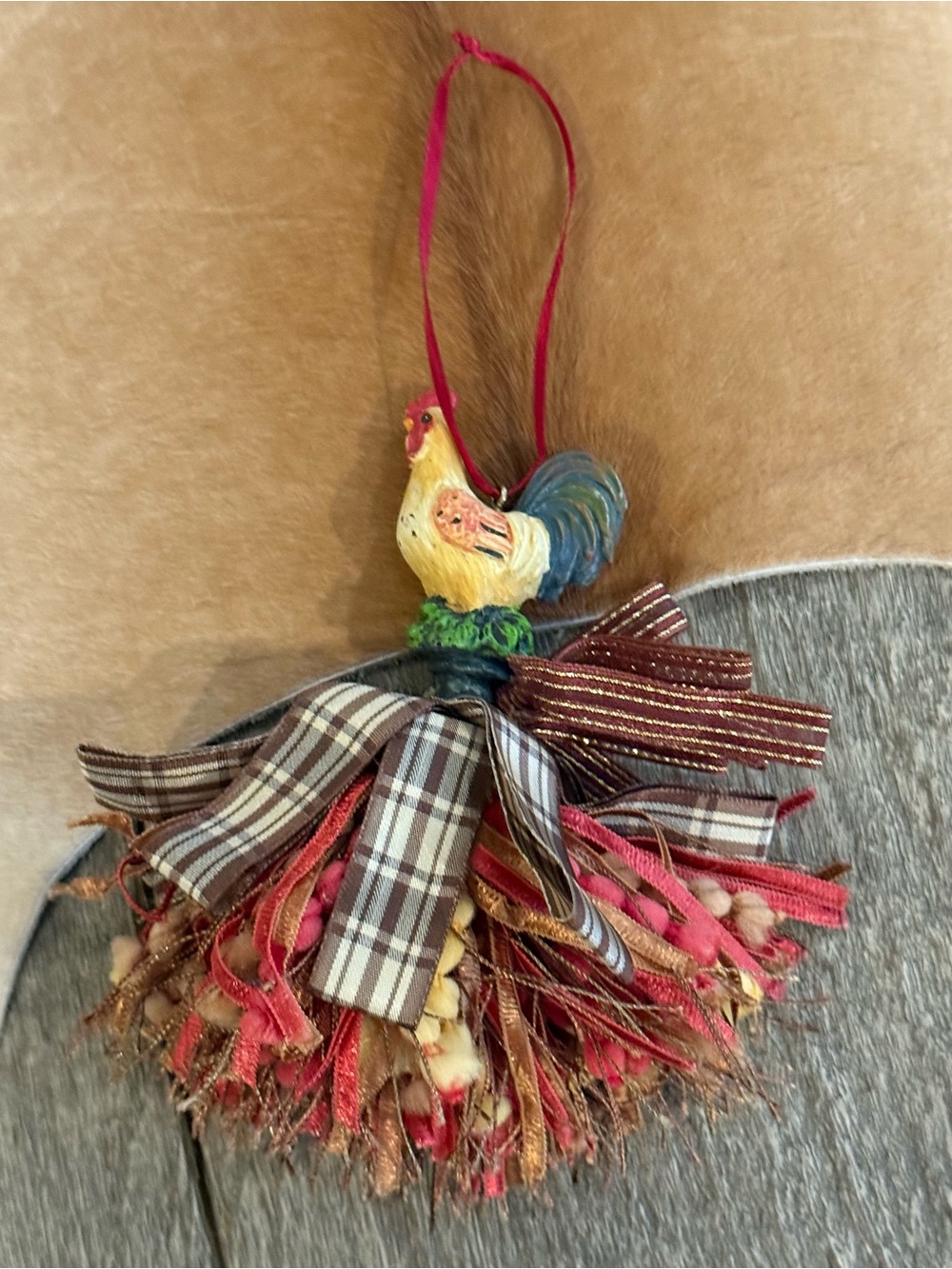 Rooster Tassel Ornament Home Decor